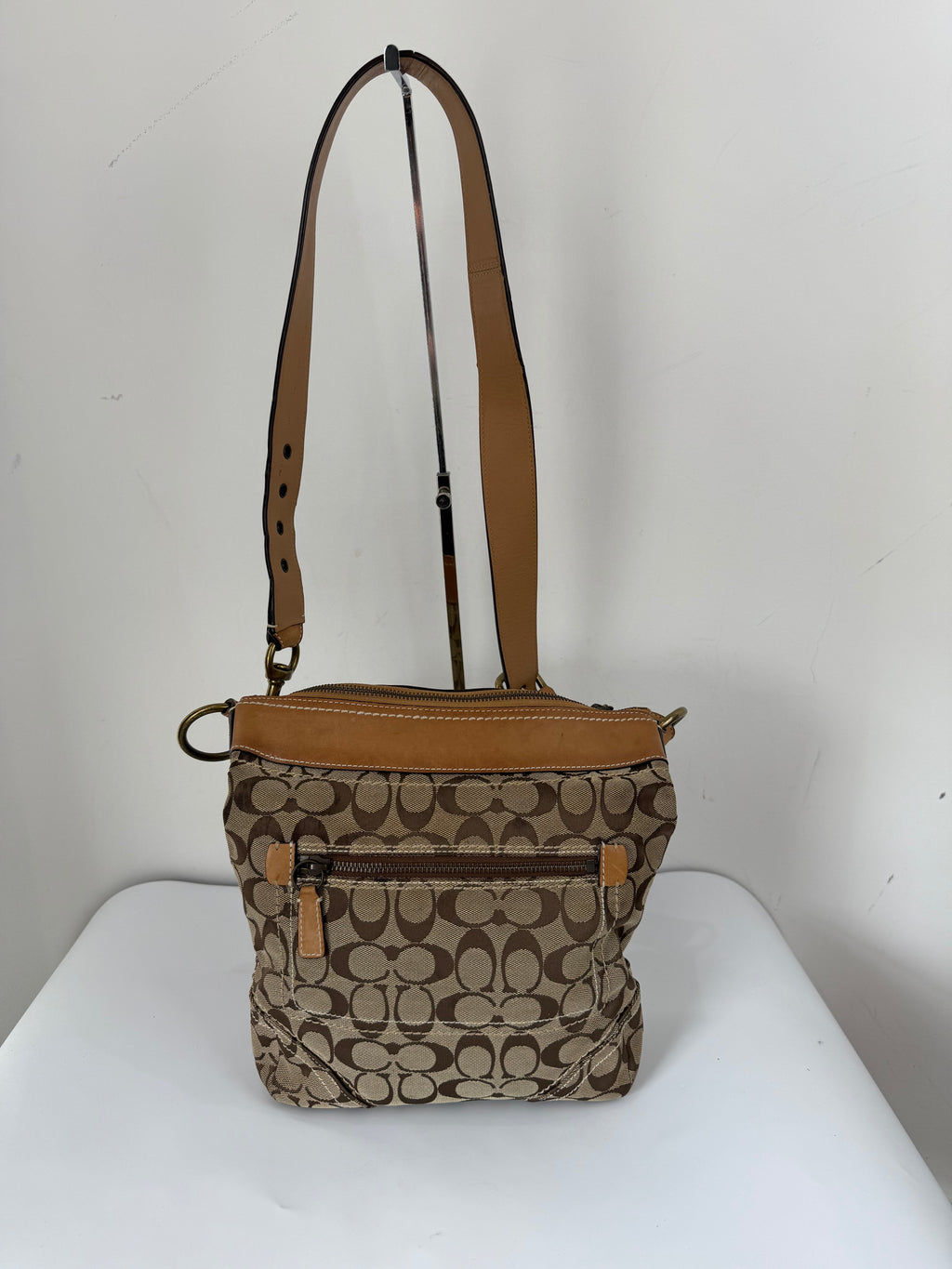 Vintage Coach Bleecker Brown/Tan Bucket Bag Coach Signature Y2K Shoulder Bag