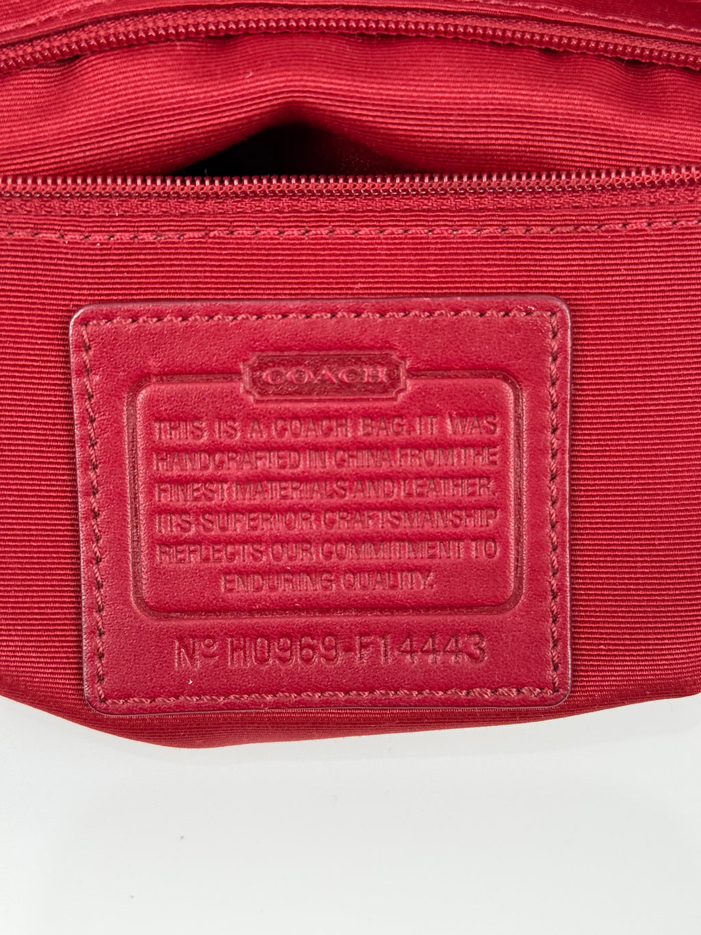 Vintage Coach Horse & Carriage Tote Bag Coach Red Patent Leather Trim Shoulder Bag 00s Y2K