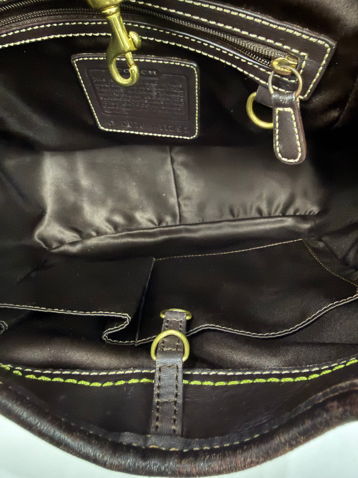 Vintage Coach Ergo Shoulder Bag Coach Dark Brown Signature Handbag 00s Y2K