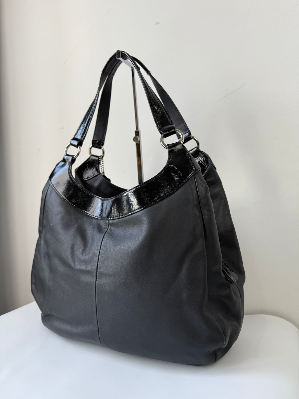 Vintage Coach Soho Hobo Bag Coach Black Leather Shoulder Bag 00s Y2K