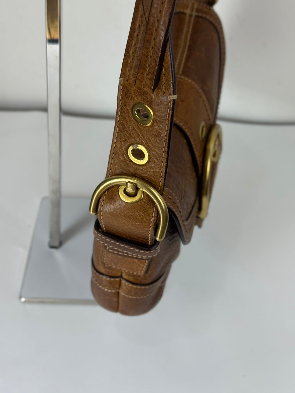 Vintage Coach Brown Soho Shoulder Bag Coach Calf Leather Handbag 00s Y2K