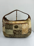 Vintage Coach Ergo Patchwork Tote Bag Bag Brown Signature Canvas Handbag 00s Y2K