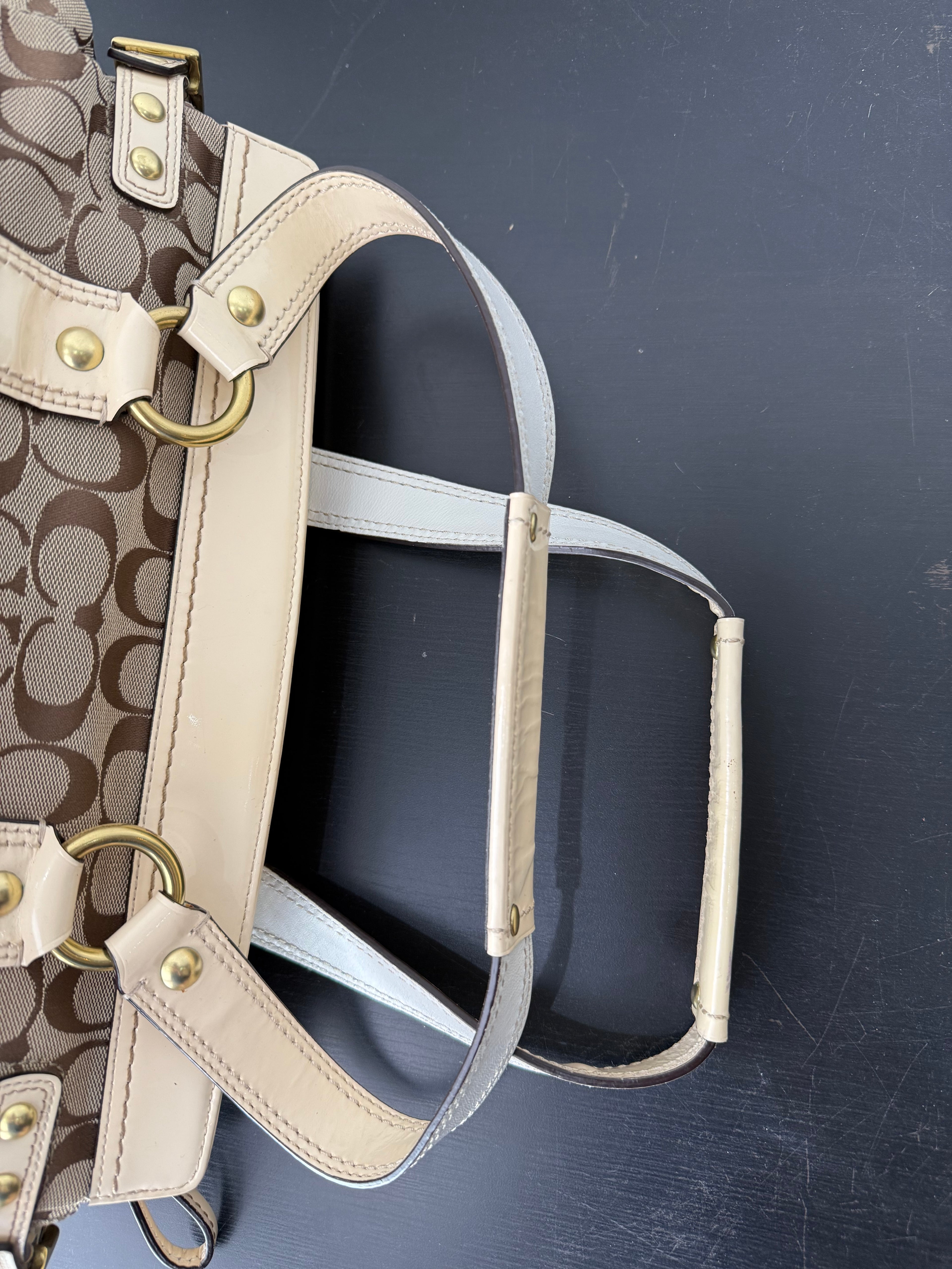 Rare Coach 65th Anniversary Legacy Bag Limited Edition Satchel Bag Enamel Leather Bag 00s Y2K HandBag