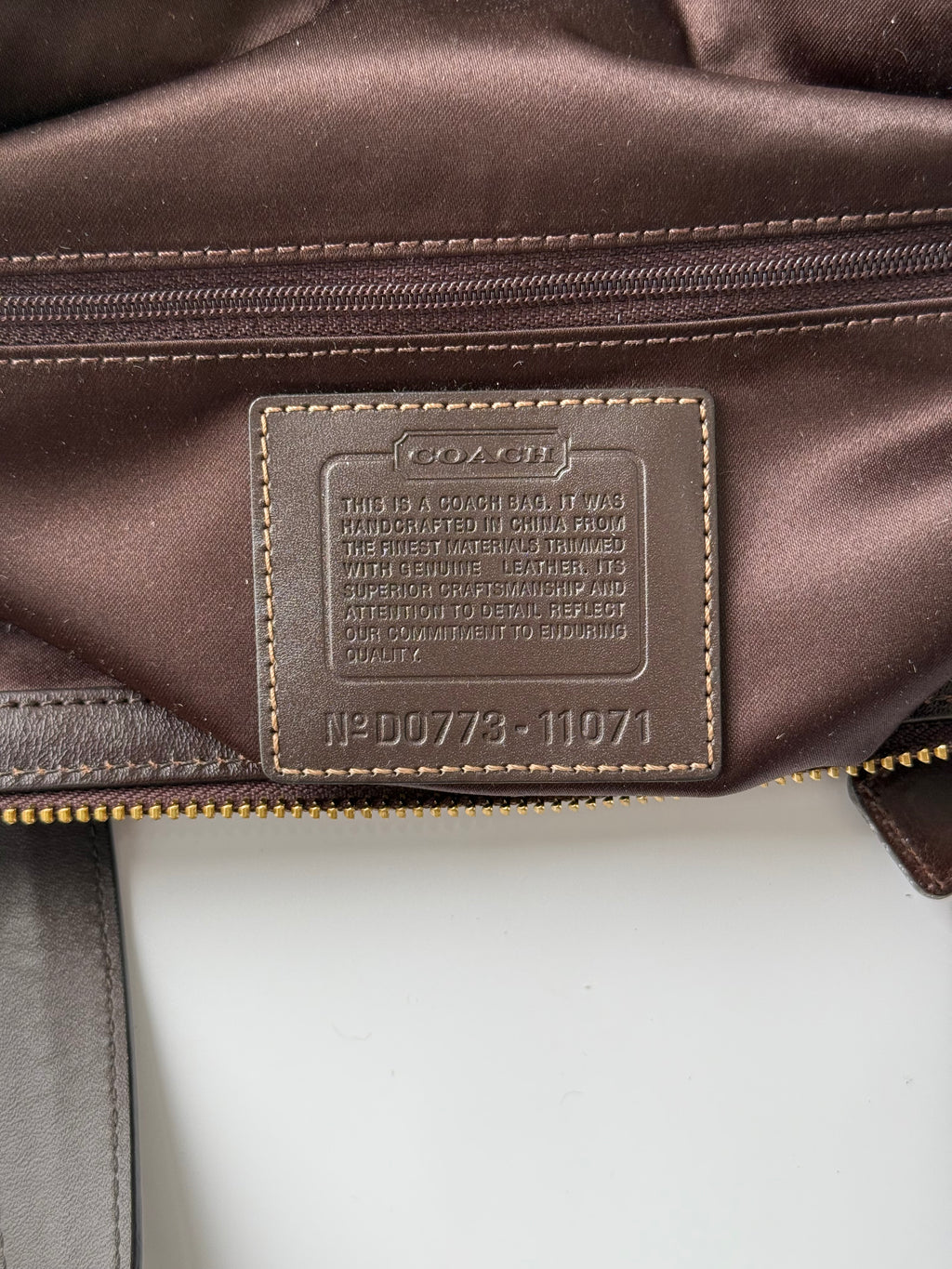 Coach Brown Hampton Satchel Bag Chestnut Leather Turnlock Tote HandBag 00s Y2K