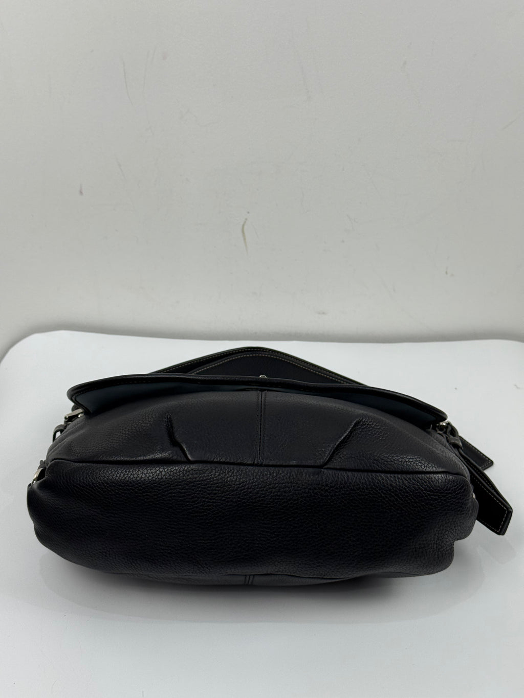 Vintage Coach Black Pebble Leather TurnLock Shoulder Bag Coach Crossbody Bag 00s Y2K