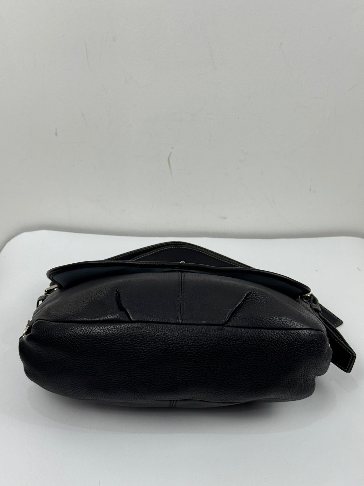 Vintage Coach Black Pebble Leather TurnLock Shoulder Bag Coach Crossbody Bag 00s Y2K