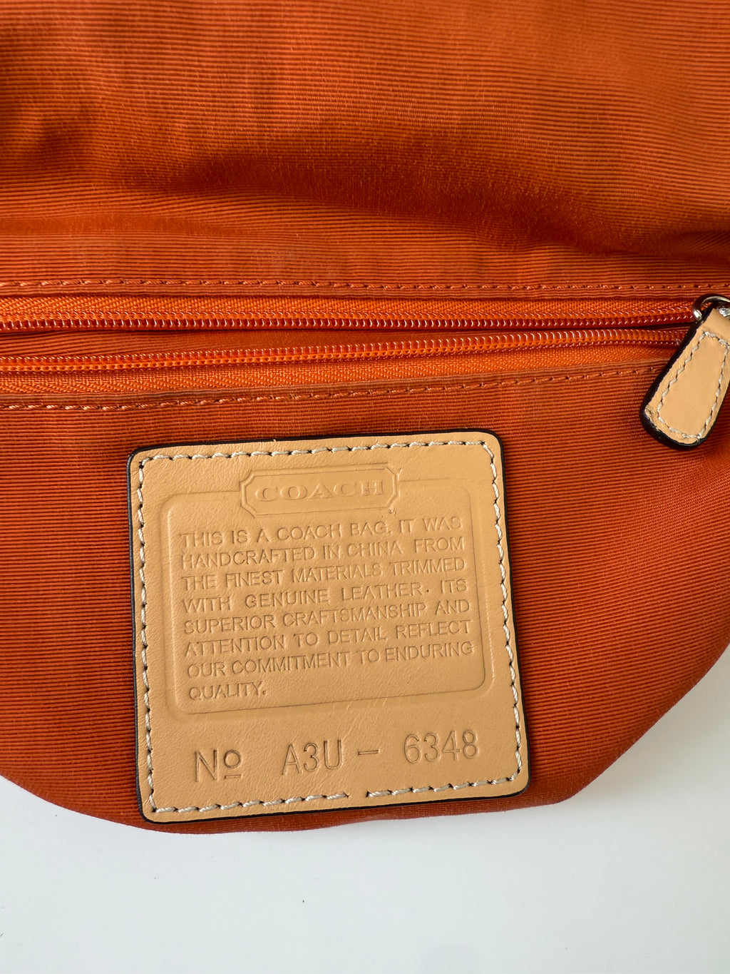 Vintage Coach Demi Clip Bag Brown Tan Signature Canvas Shoulder Bag Y2K