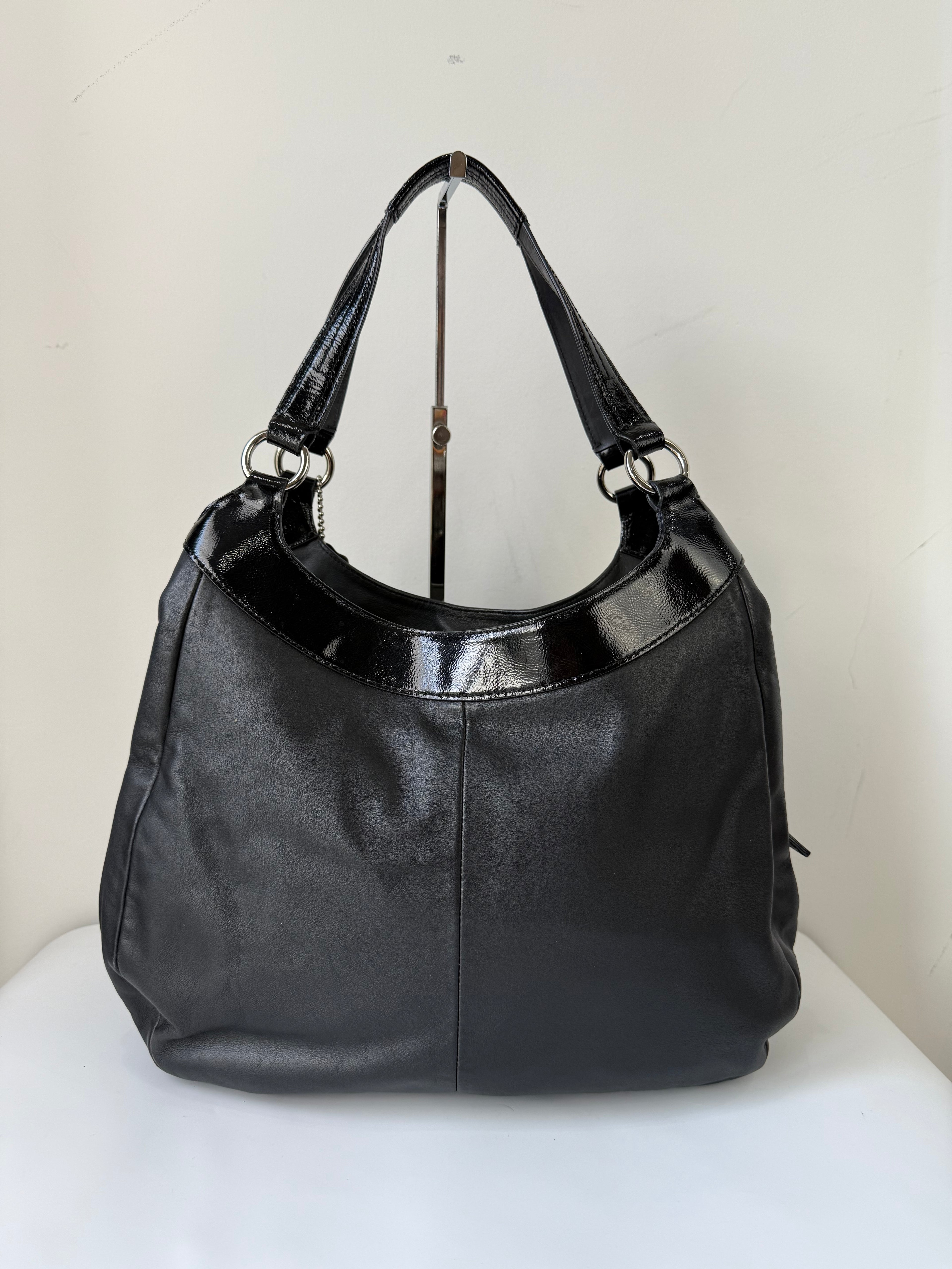 Vintage Coach Soho Hobo Bag Coach Black Leather Shoulder Bag 00s Y2K