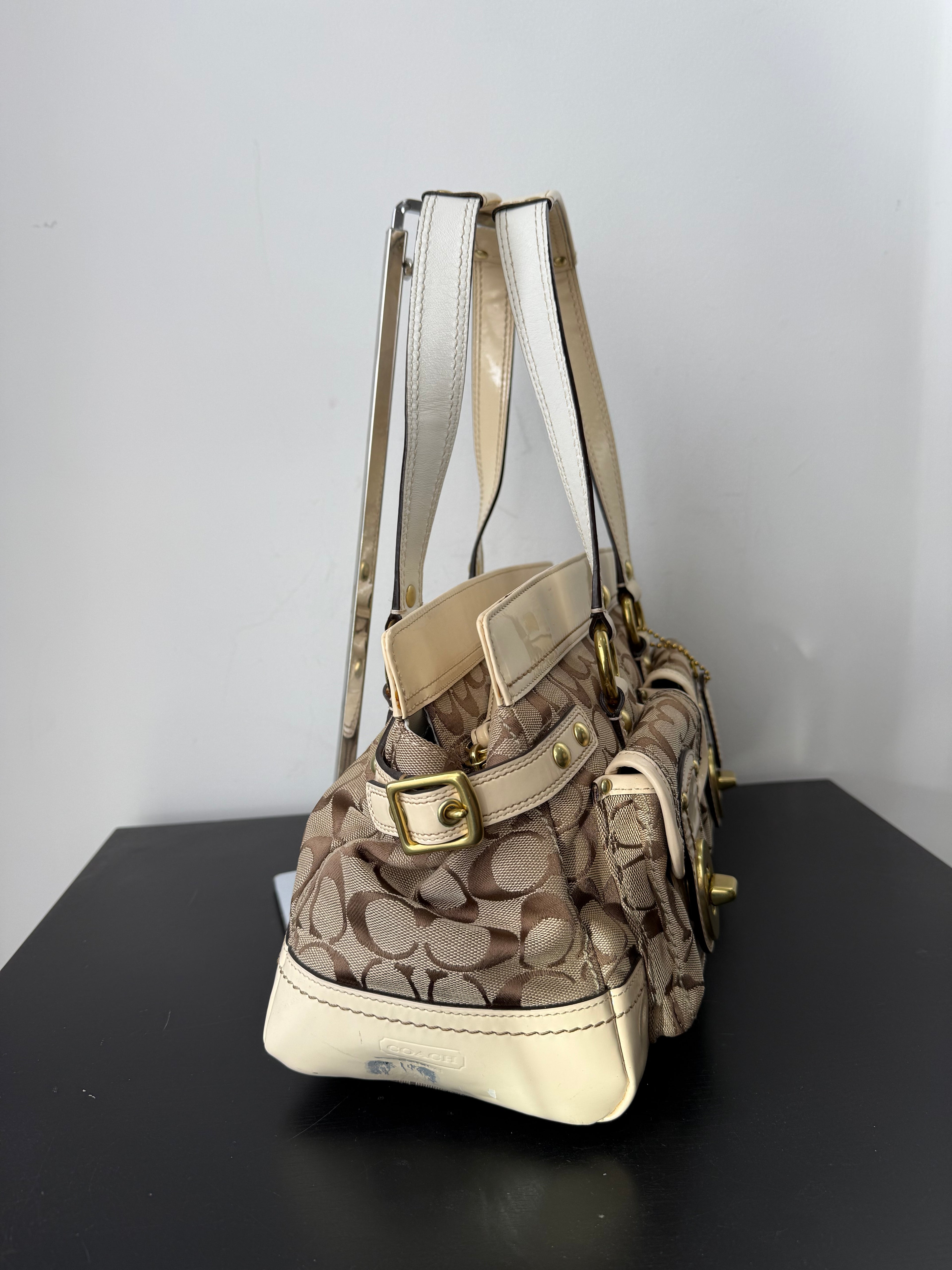 Rare Coach 65th Anniversary Legacy Bag Limited Edition Satchel Bag Enamel Leather Bag 00s Y2K HandBag