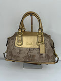 Vintage Coach Ashley Horse and Carriage Satchel Bag Coach Beige/Gold Y2K HandBag