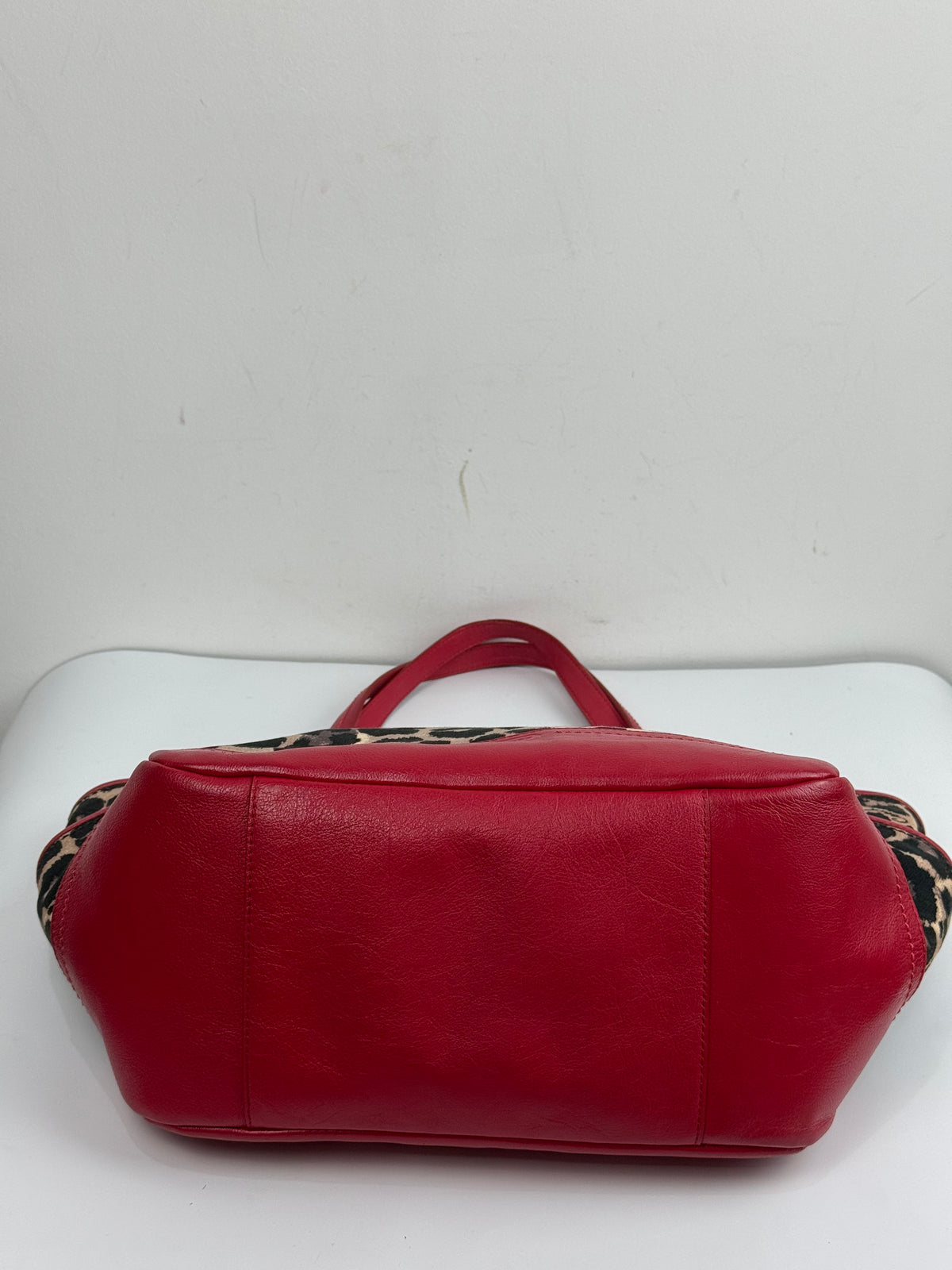 Vintage Coach Ocelot Leopard Print Park Tote Bag Canvas Handbag 00s Y2K