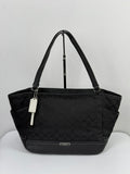 Vintage Coach Park Signature Carrie Tote Bag Black Coach Canvas Handbag 00s Y2K