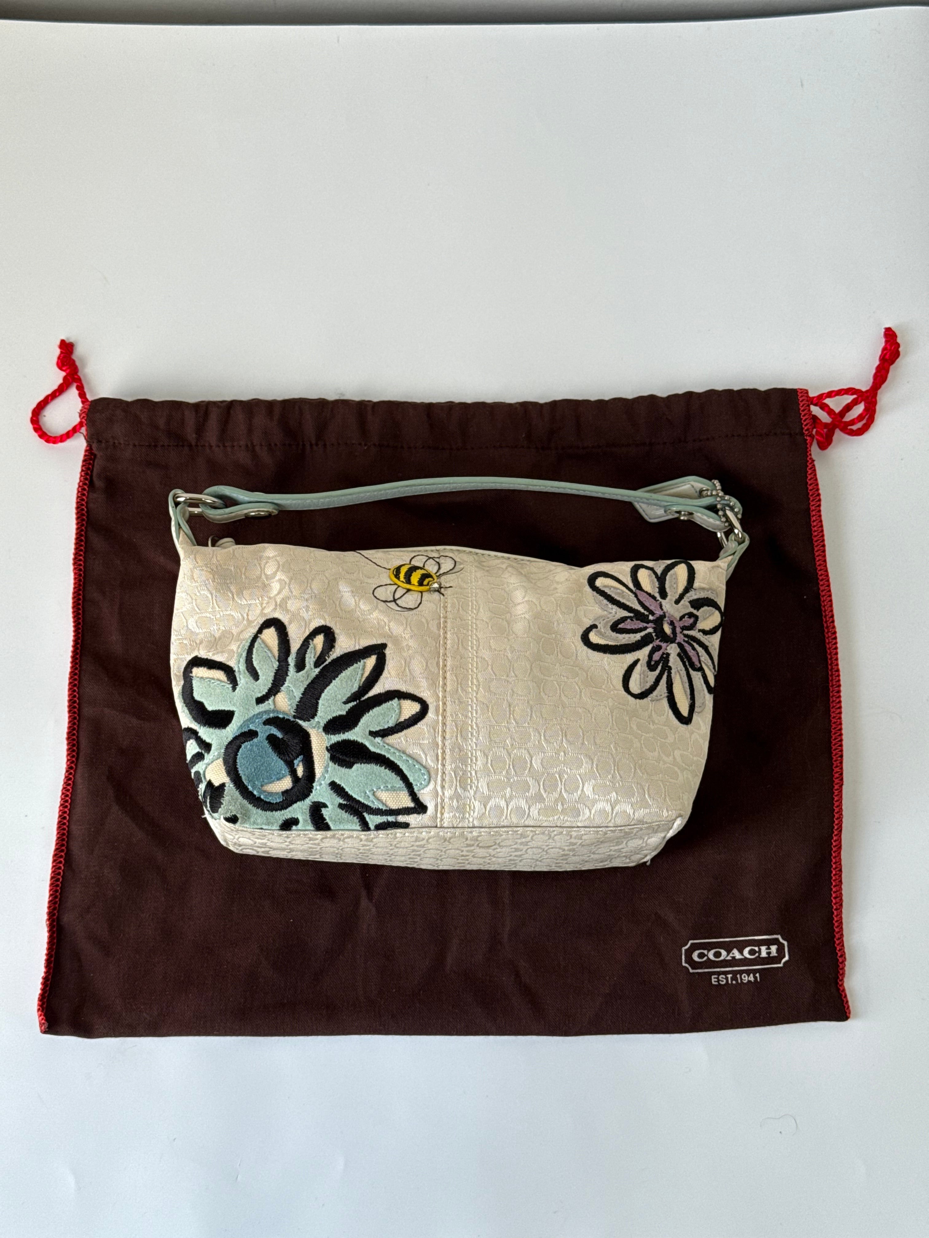 Vintage Coach Bumble Bee Bag Coach Signature Handbag 00s Y2K