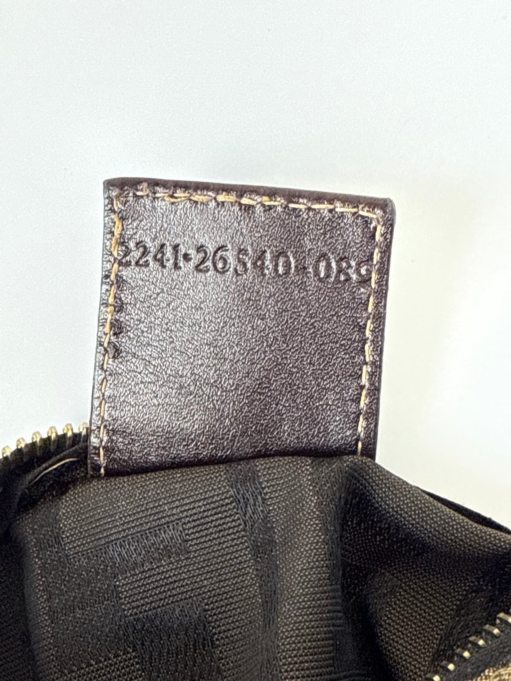 Vintage Fendi Zucca Mini Baguette Bag Brown and Black Canvas Fendi Handbag 00s Y2K