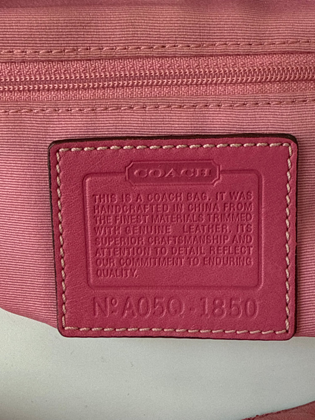 Vintage Coach Pink Soho Hobo Bag Coach Signature Pink and Brown Shoulder 00s Y2K