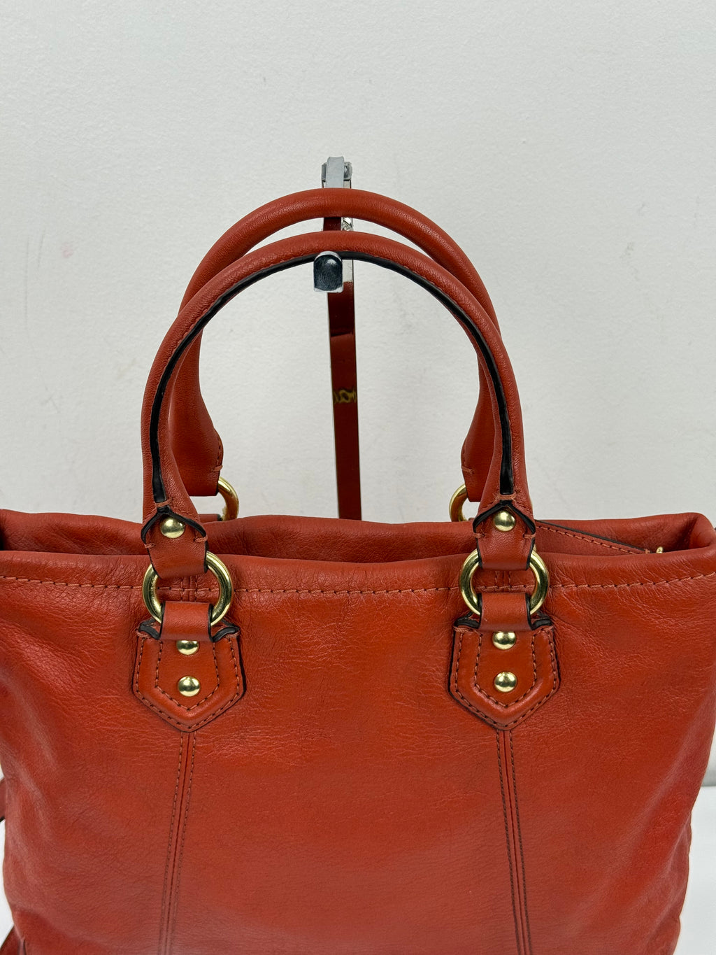 Vintage Coach Ashley Mini Tote Bag with Straps Red Coach Mini Handbag 00s Y2K