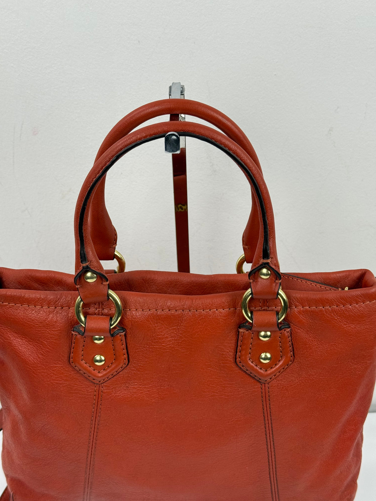 Vintage Coach Ashley Mini Tote Bag with Straps Red Coach Mini Handbag 00s Y2K