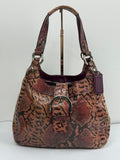 Vintage Coach Soho Lynn Python Inspired Leather Bag Hobo Bag 00s Y2K