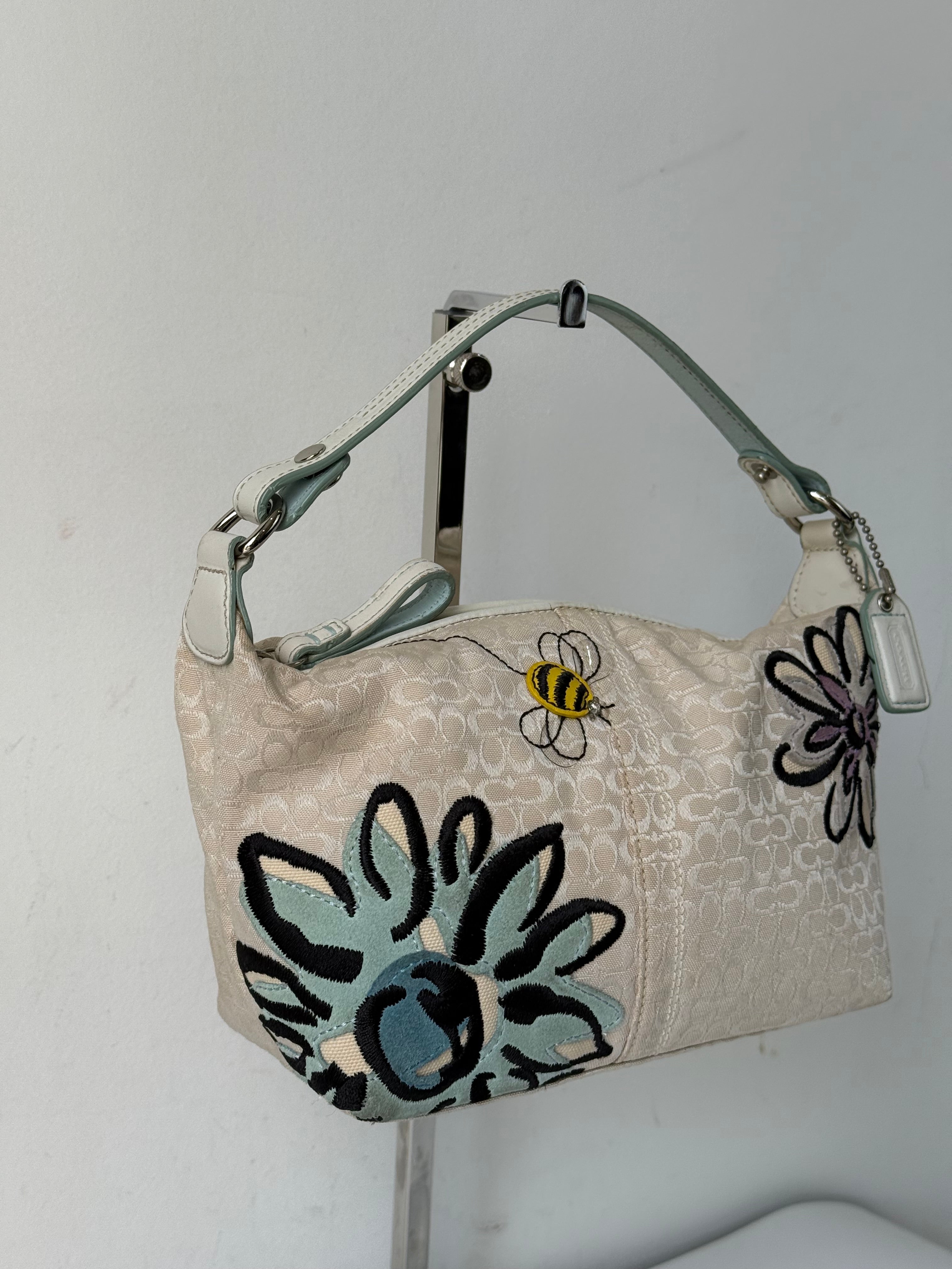 Vintage Coach Bumble Bee Bag Coach Signature Handbag 00s Y2K