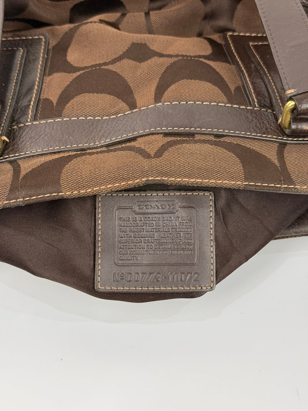Vintage Coach Brown Hampton Satchel Bag Chestnut Leather Turnlock Tote HandBag 00s Y2K