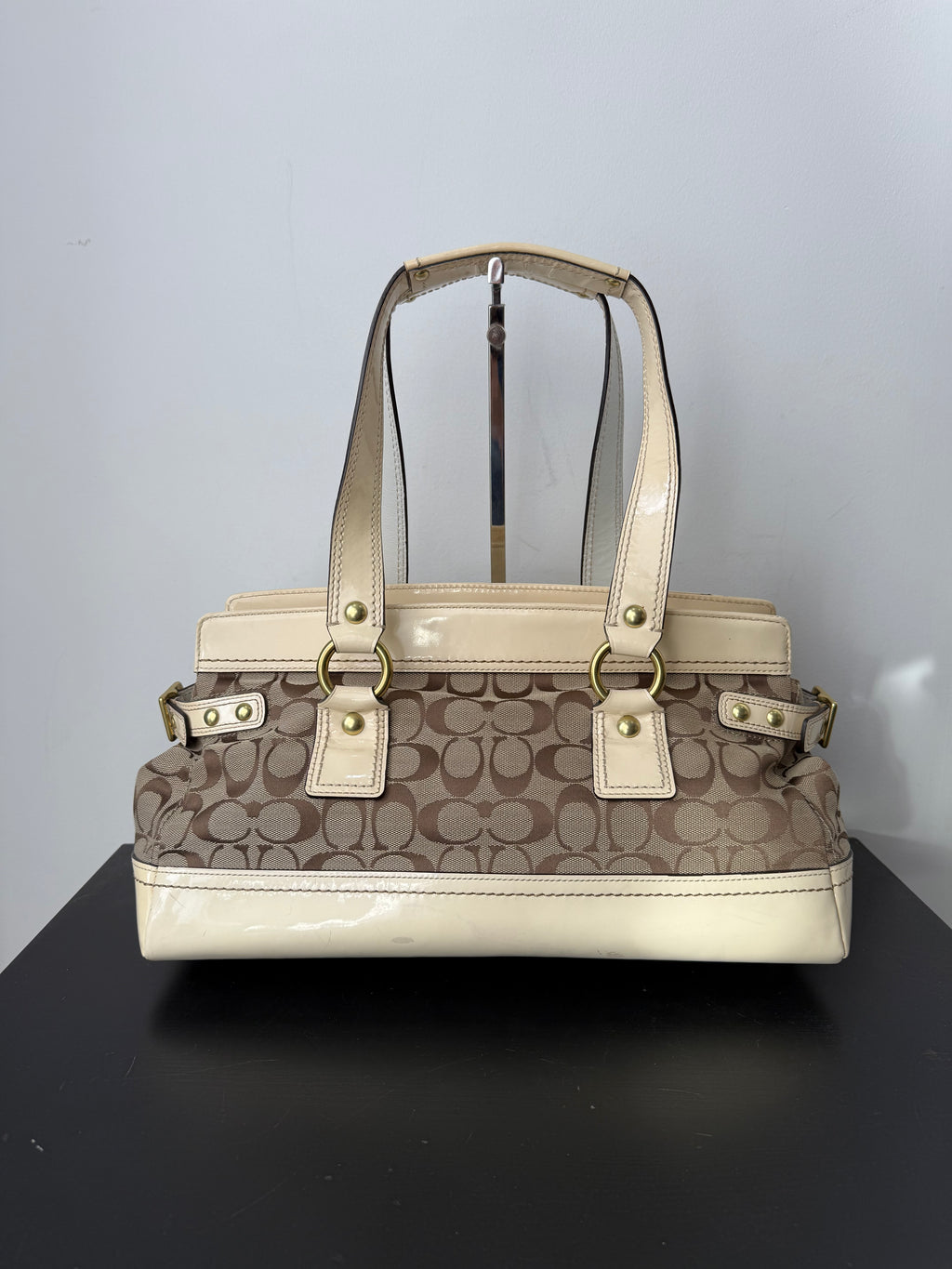 Rare Coach 65th Anniversary Legacy Bag Limited Edition Satchel Bag Enamel Leather Bag 00s Y2K HandBag