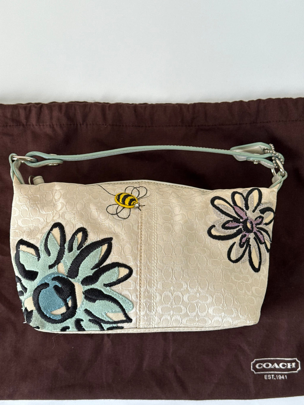 Vintage Coach Bumble Bee Bag Coach Signature Handbag 00s Y2K