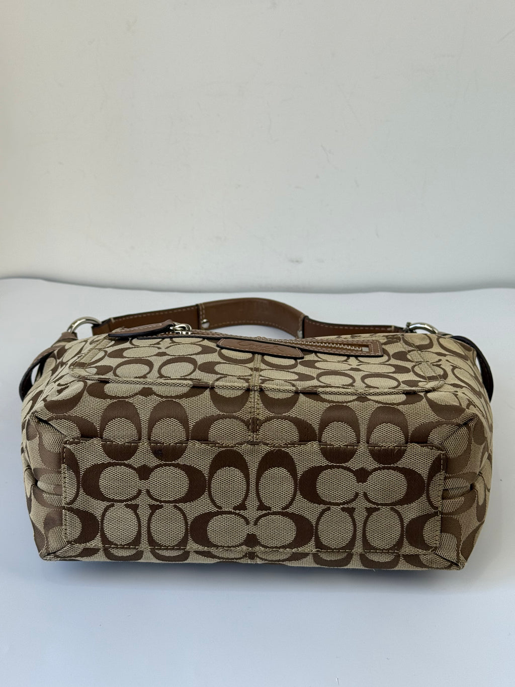 Vintage Coach Penelope Soho Hobo Bag Brown Signature Shoulder Bag 00s Y2K