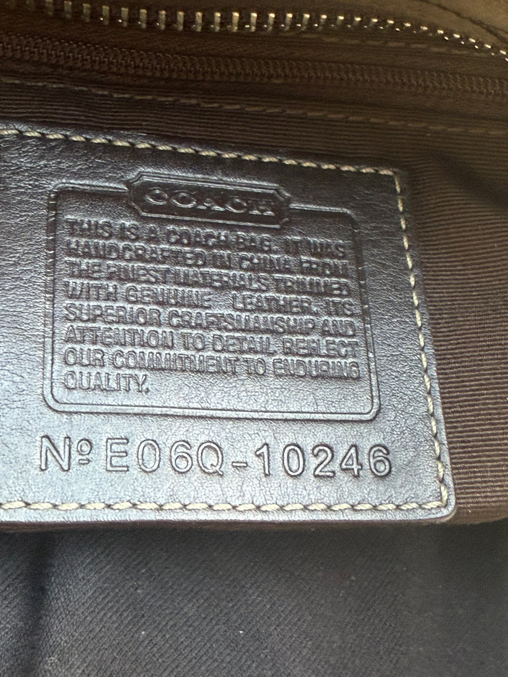 Vintage Coach Hampton Tote Bag Brown Coach Signature Monogram HandBag 00s Y2K Bag