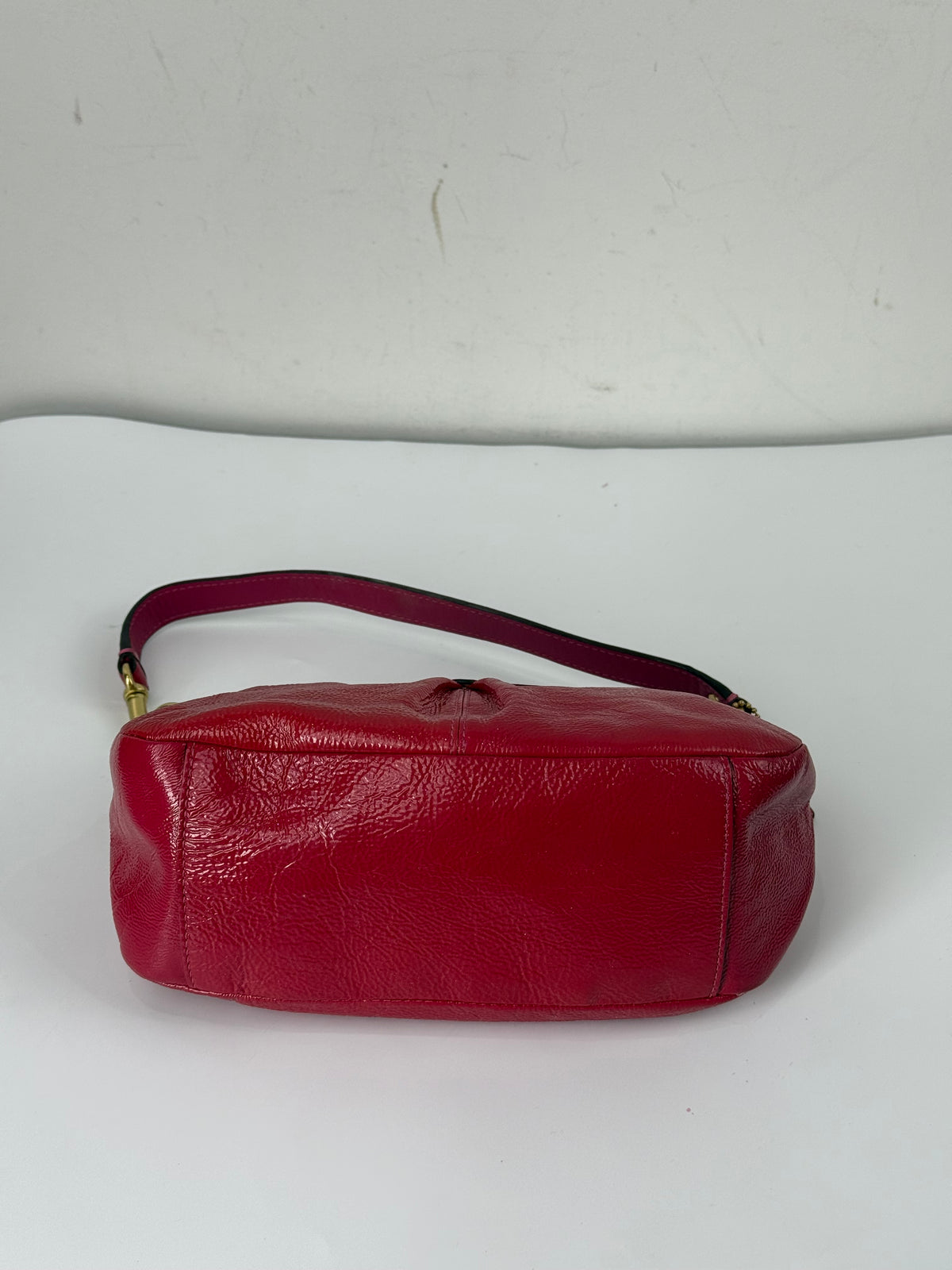 Vintage Coach Madison HandBag Pink/Red Patent Leather Coach Bag 00s Y2K