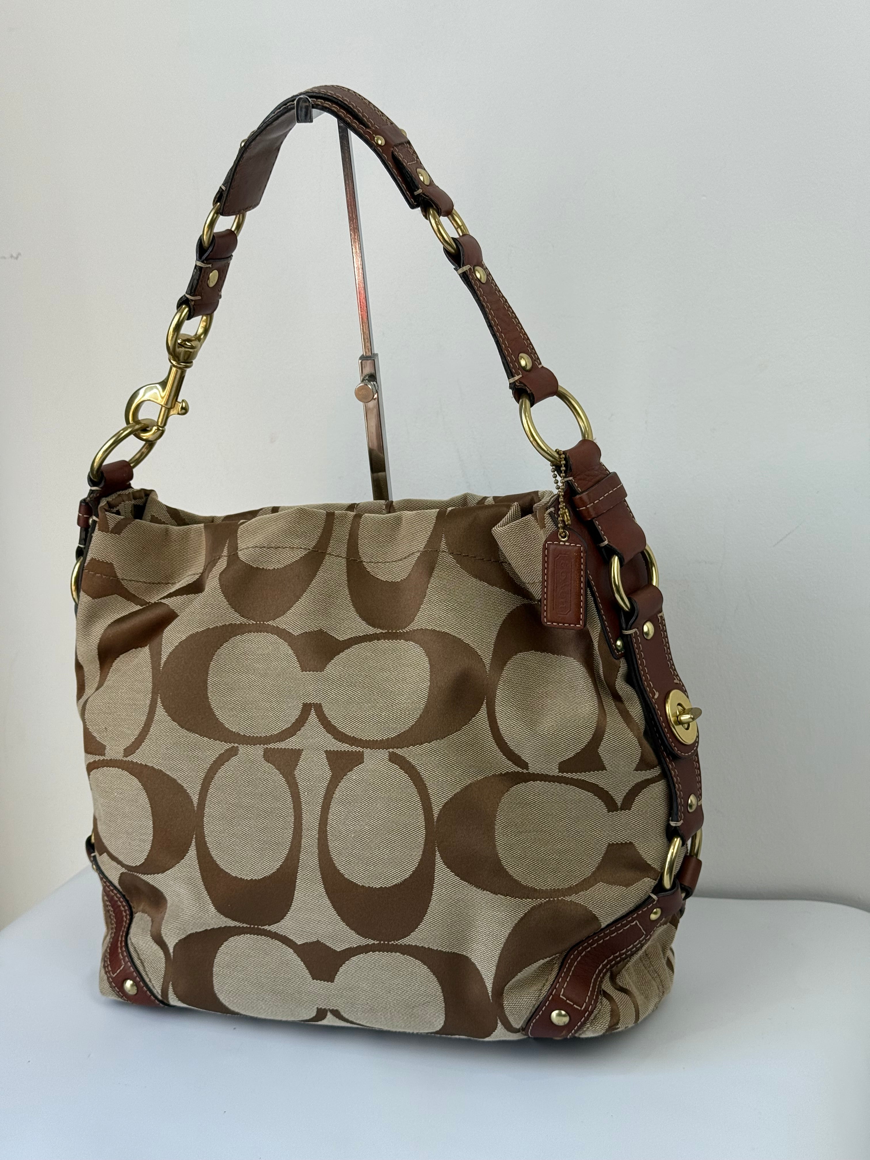 Vintage Coach Carly Bag Coach Signature Hobo Bag 00s Y2K Bag