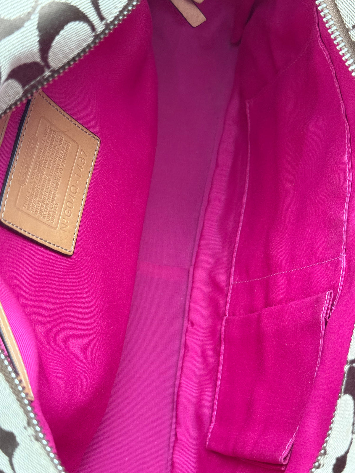 Vintage Coach Patchwork Bag Pink Multi-Colour Patchwork Coach Tote Bag Y2K