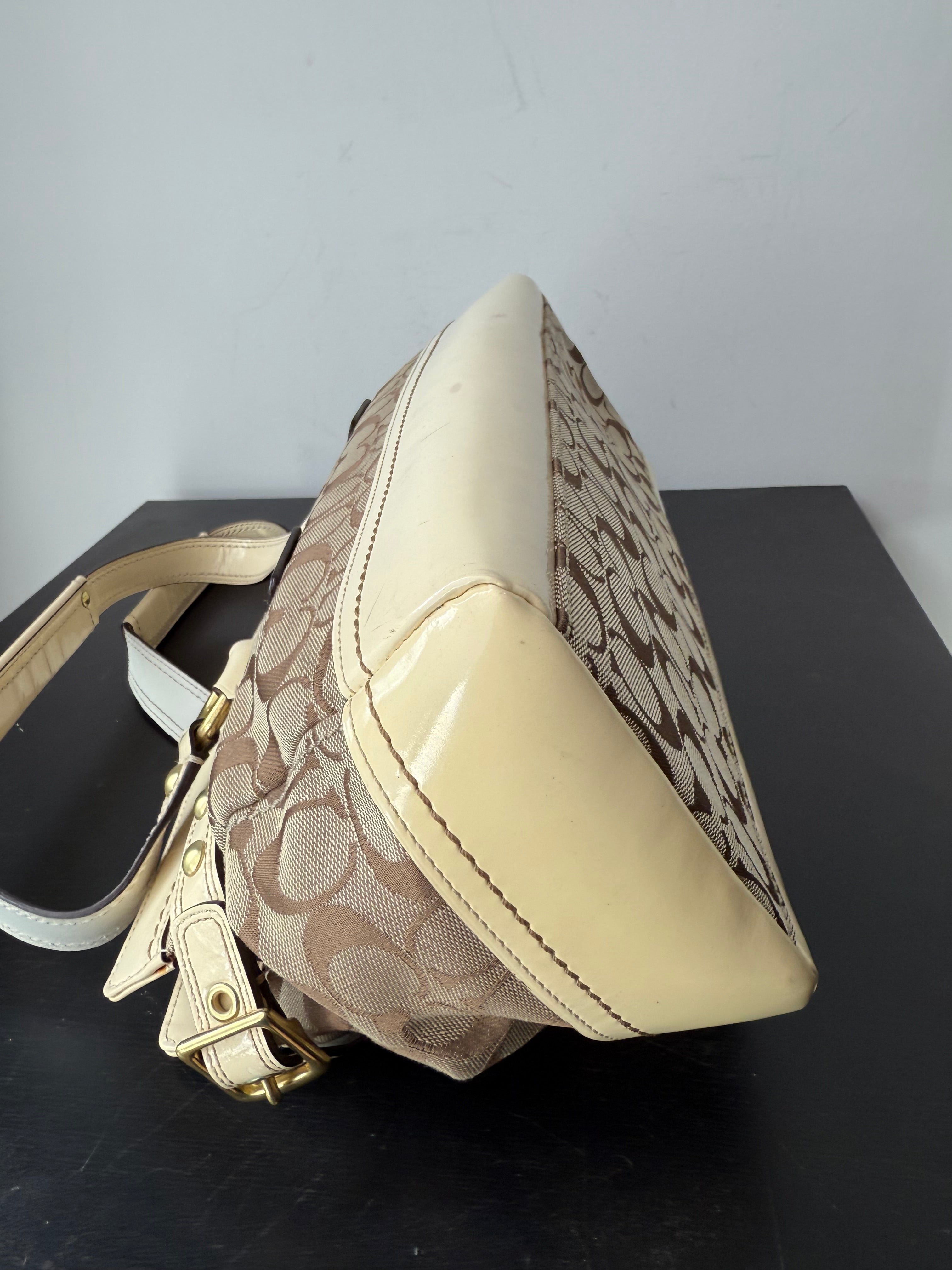 Rare Coach 65th Anniversary Legacy Bag Limited Edition Satchel Bag Enamel Leather Bag 00s Y2K HandBag