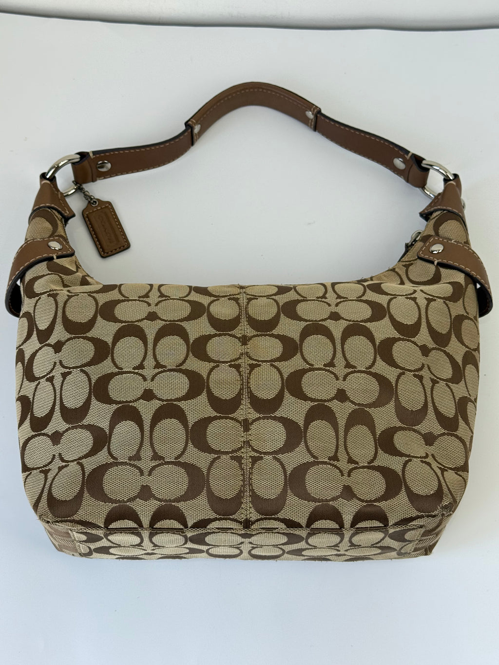 Vintage Coach Penelope Soho Hobo Bag Brown Signature Shoulder Bag 00s Y2K