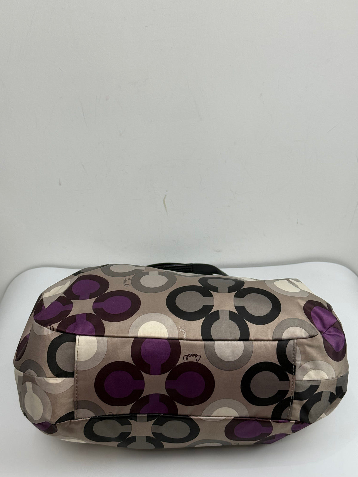 Vintage Coach Soho Lynn Shoulder Bag Optic Print Signature Hobo Bag 00s Y2K